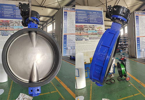 天津某公司采購(gòu)般德大口徑美標(biāo)對(duì)夾蝶閥